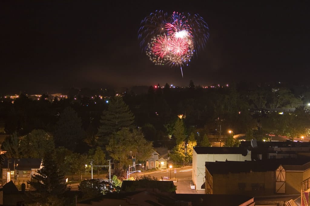 Ashland 4th of July Fireworks Acme Suites Vacation Rentals and
